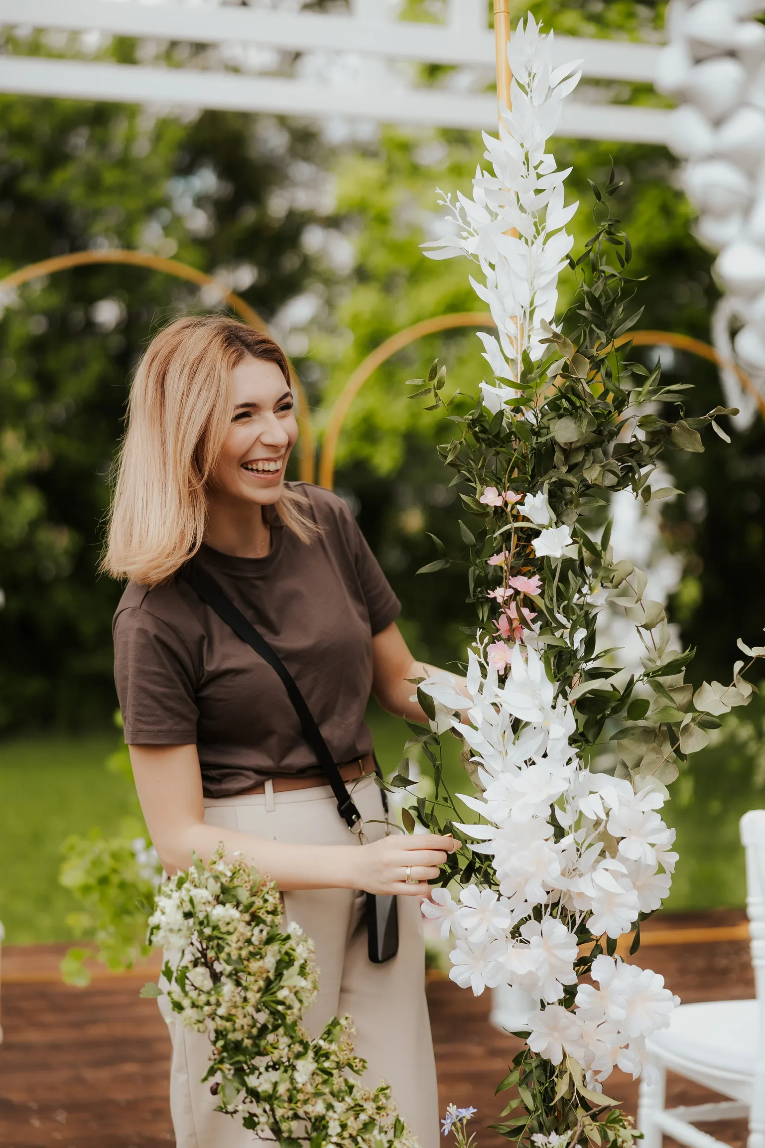 Patrycja Dalecka podczas organizacji i koordynacji ślubu